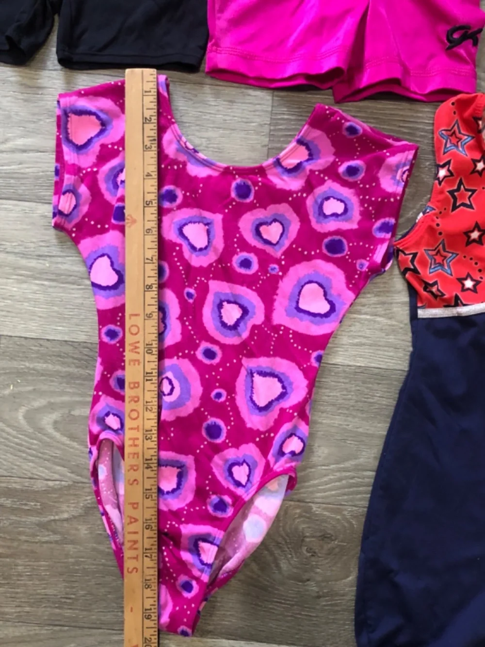 Lot Of Five Girls Leotards & Unitard Size 6-7 Gymnastics/Dance